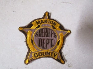 PATCH LAW ENFORCEMENT SHERIFF'S DEPARTMENT MARION COUNTY TEXAS DARKER - Picture 1 of 2