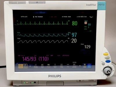Philips IntelliVue MP70 Touch Screen Monitor W/ Speed Point Assembly - SW Rev: M - Image 1 of 4