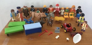 Konvolut Vintage Geobra Playmobil Figuren Figuren Tier Spielzeug 1985 - Bild 1 von 9