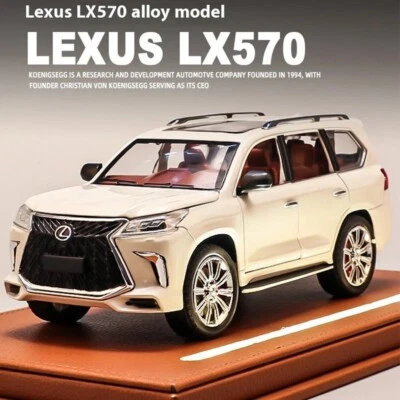1/24 LEXUS LX570 SUV Alloy Diecast Model Sports Car Sound & Light Toy Gift NEW - Image 1 of 4
