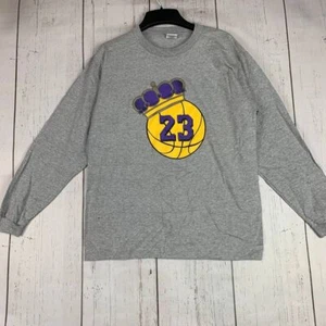 Lebron James Los Angeles Lakers NBA XL Pacific Pullover Sweater Gray New Youth - Picture 1 of 6