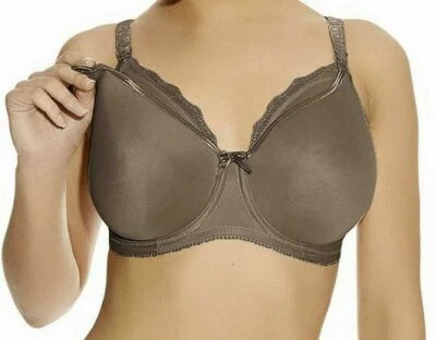 Freya Pure Nursing Bra Size 32D Drop Cup Ombre Brown Underwired Padded Cup 1581 - Image 1 of 4