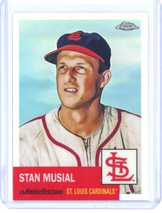 2022 STAN MUSIAL TOPPS CHROME PLATINUM ANNIVERSARY #9 REFRACTOR!!