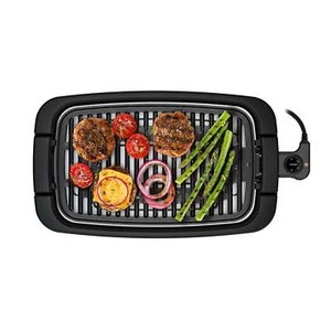 Smokeless Indoor Electric Grill, Adjustable Temperature Control, Dishwasher-Safe - Picture 1 of 10