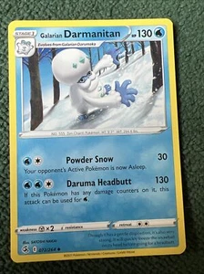 072/264 Galarian Darmanitan | Uncommon Pokemon Karte Schwert & Schild Fusion Strike - Bild 1 von 1