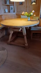 Esstisch rund Durchmesser 117,5 cm ,Höhe 77cm, Fichtenholz massiv - Bild 1 von 1