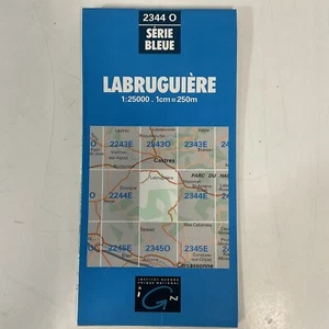Labruguière 2344 O Serie Bleue IGN 1986 Travel Road Map OldPaperMaps - Picture 1 of 22