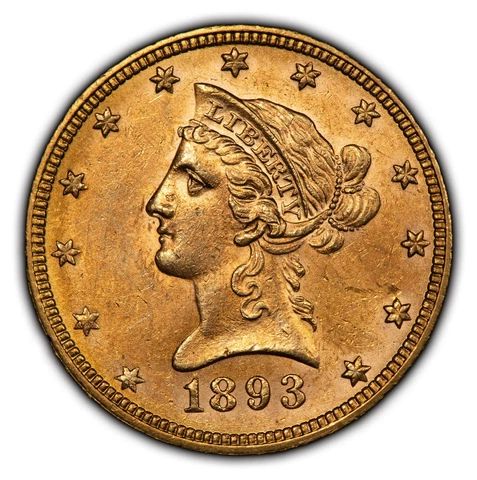 1893 $10 Liberty Head Gold Eagle - PQ Strong Luster - AU+/UNC - SKU-G2325 Cover