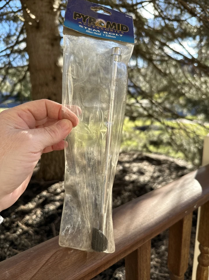 NOS Pyramid Chrome Stem Bolt 238mm Allen Head W/Wedge - Image 1 of 4