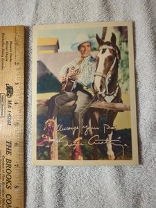 Vintage Gene Autry Champion Horse Always My Pal Studio Card 7" By 5" Western  - Picture 1 of 3