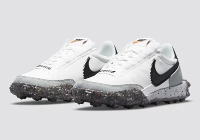 Nike Waffle Racer Crater Classic Wmn White Running Sneakers Shoes CT1983 Sz 7 - Image 1 of 4