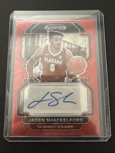 JADEN SHACKELFORD Alabama Panini Red Scope Prizm Autograph Rookie Card Auto /88 - Picture 1 of 2