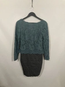 TED BAKER Dress - Size 3 UK12 - Black/Green - Great Condition - Women’s - Picture 1 of 3