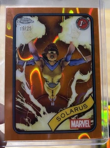 Topps Chrome Marvel 2025: Solarus Orange Lava Parallel Refractor 19/25 Rookie RC - Picture 1 of 2