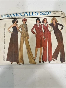 McCall's 5297 Misses' Jacket Vest Pants Skirt Top Sewing Pattern Sz 12 UNCUT VTG - Picture 1 of 3