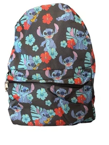 Disney Stitch Backpack NWT Floral Print Hawaiian Stitch School Bag Travel - Bild 1 von 5