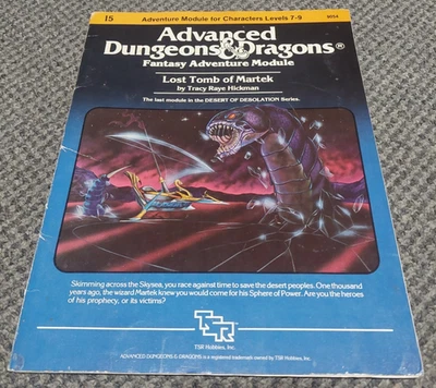 I5 Tumba Perdida de Martek - AD&D Advanced Dungeons & Dragons TSR 9054 Foto 1 de 4