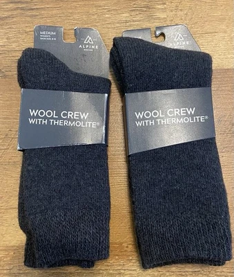 Nuevo diseño alpino para mujer de lana con calcetines termolite 2 pares medianos (8-10) Foto 1 de 2