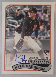 Topps Serie 1 1989 Topps Kyle Harrison #89BA-KH (AU, RC) Auto Red Sox - Imagen 1 de 1