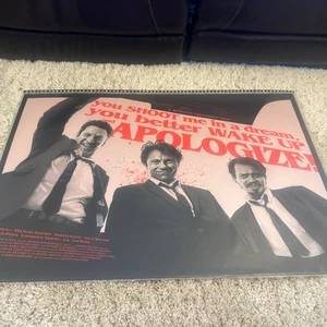 Quentin Tarantino Reservoir Hunde Poster Siebdruck Marko Manev 1/1 glänzend rosa - Bild 1 von 2