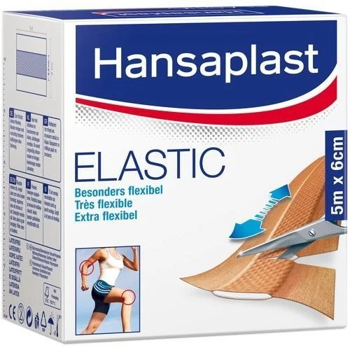 HANSAPLAST Elastic Pflaster 6 cmx5 m 1 St - Bild 1 von 1