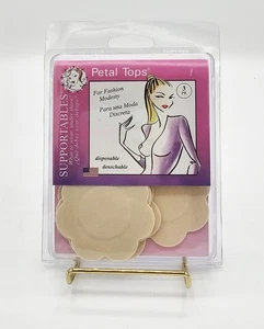 NUOVISSIMO Copricapezzoli in Tessuto Monouso Supportabili Petali 3 Paia - Foto 1 di 2