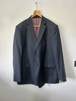 Brook Taverner suit 48”L W42”30L” dark grey striped - Image 1 of 4