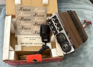 NIB Kraco Deluxe KCB-2330B CB Radio Deluxe 23 Channel 2-Way w/CB Lock Mount - Picture 1 of 7