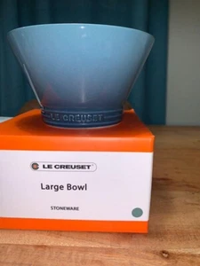 Le Creuset Neo Bowl Blue Color Large Size Tableware Unused Very Cute !! - Picture 1 of 12