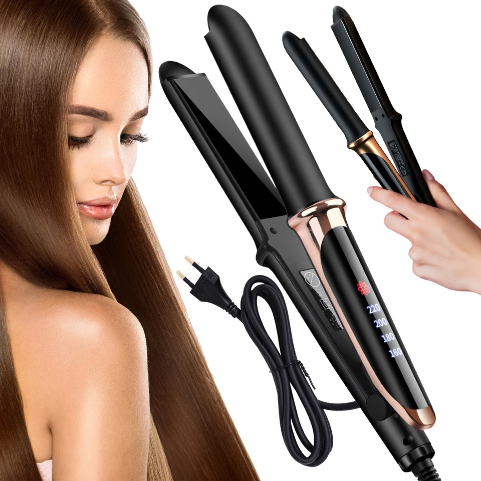RETOO Glätteisen Locken und Glätten Haarglätter Locken 2 in 1 Glätteisen
