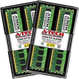 32GB 4x8GB 1Rx4 PC3-14900R HP ProLiant BL460c G8 BL660c G8 DL360p G8 Memory RAM - Picture 1 of 3