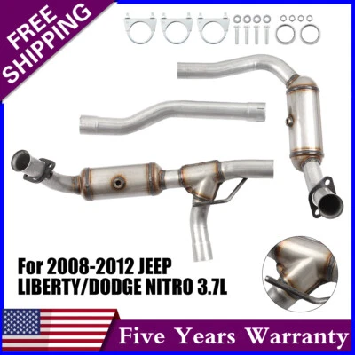 ​Fit 2008-2012 Jeep Liberty 3.7L Catalytic Converter EPA Stainless Steel Bolt-On - Изображение 1 из 4