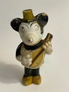 DE COLECCIÓN Minnie Mouse con Mandolina Borgfeldt Bisque MUY RARO - Alrededor de 1930 - Imagen 1 de 7