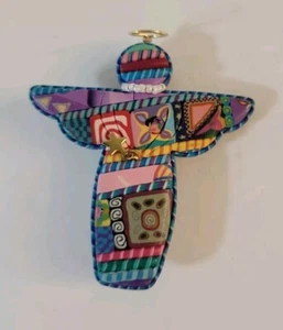 Broche de ángel vintage hecho a mano arcilla polimérica multicolor 1996 - Imagen 1 de 6