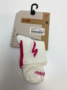 new Specialized RBX MID Cycling SOCK 1 pair Women's XS/S White/Pink #534