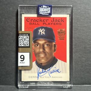 2004 Cracker Jack #233 Ruben Sierra Autograph Yankees mint 9 Archives 2020