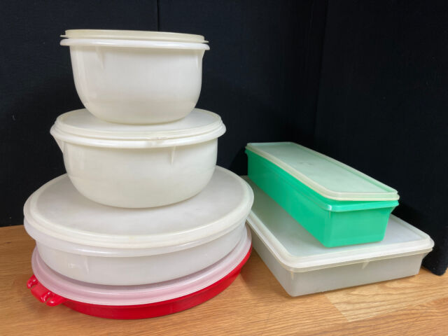 Vintage Tupperware Cake/Cookie Storage Container Red Cover (11x7x2) – Main  Street Estate Sales