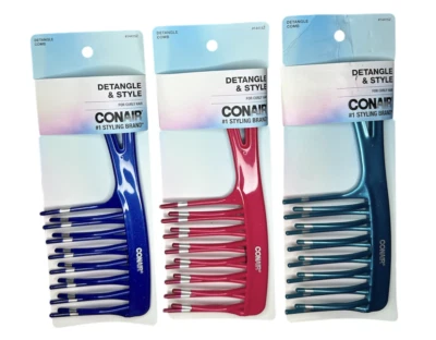Conair Styling Essentials Style & Detangle Comb (Pack of 3 Combs) - Image 1 of 3