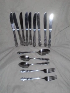 LOT Of 14 Farberware FRW52 Floral Scrolls Flatware / Silverware / RARE - Picture 1 of 1