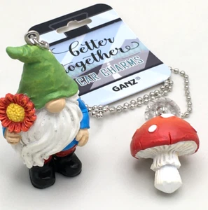 Ganz Better Together Car Charm Gnome And Mushroom Hanging Ornament - Picture 1 of 4