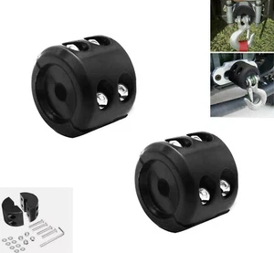 2PCS Winch Stopper Stop Rubber Heavy Cable Line Waterproof Rope Hook ATV UTV - Picture 1 of 12