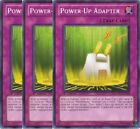 Yugioh - Power-Up Adapter - x 3 1st Edition NM - Free Holographic Card