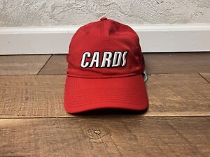 Arizona Cardinals Hat Cap Mens Red Strap Back Adidas Spell Out Cards