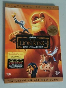 The Lion King (DVD, 2003, 2-Disc Set, Platinum Edition) - Foto 1 di 3