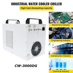 Laser Industrial Water Chiller CW-3000DG for CO2 Cutter Tubes Laser Engraver - Picture 1 of 8