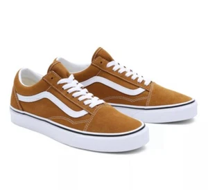 NEW Vans Old Skool Color Theory Golden Brown Skate Sneakers Shoes Men's 6/ W7.5 - Picture 1 of 7