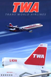 TWA Lockheed L-1011 Tri Star avión de pasajeros trans aerolínea mundial impresión artística 371 - Imagen 1 de 2