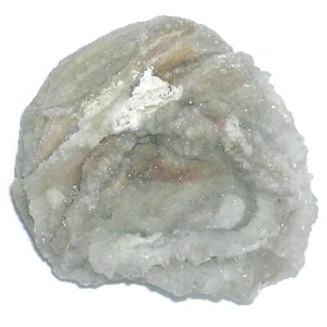 Interessante CHALCEDON Rosette  ca. 33 x 30 x 9mm Chalcedonrose BRASILIEN 49 - Bild 1 von 10