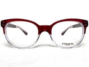 NEW Coach HC6084Q 5383 Womens Bordeaux/Clear Square Eyeglasses Frames 52/19~135 - Picture 1 of 6