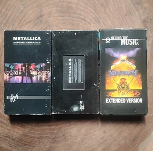 Metallica und MegaDeath VHS MENGE KOSTENLOSER VERSAND - Bild 1 von 3